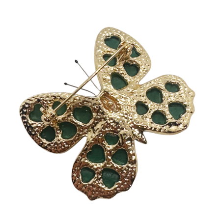 Brosa Fluture cu sidef verde PEARL [1]