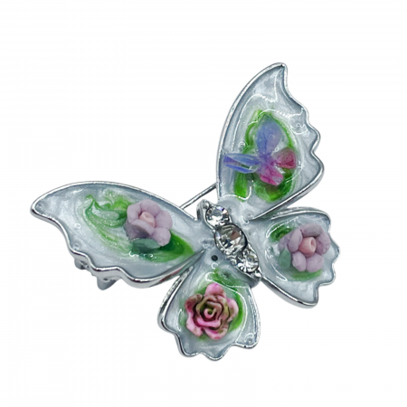 Brosa Fluture cu sidef MILLIE, 3.5cm [1]
