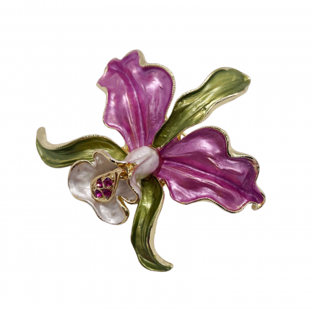 Brosa orhidee RITA, Roz, 6cm [2]