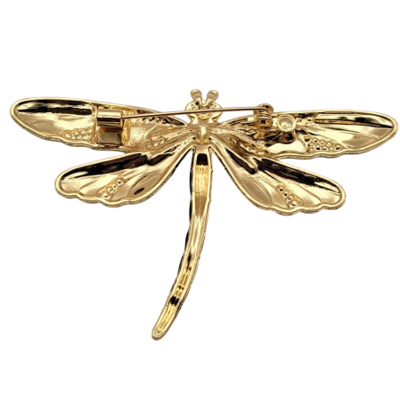 Brosa Libelula cu strasuri FILLY, Rosu, 7cm [1]