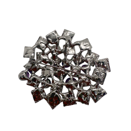 Brosa- Pandantiv argintie cu paua shell si ametist QUEEN [2]