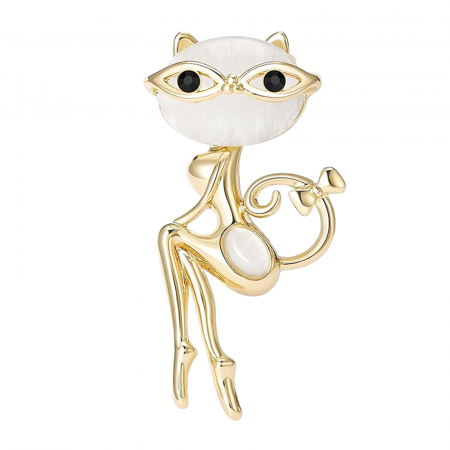 Brose & Pandantive - Brosa Pisica Duchess, Auriu