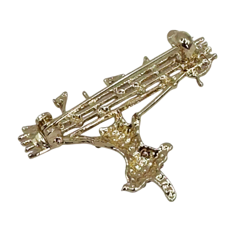 Brosa Pisica pe Portativ cu note muzicale MELODY [1]