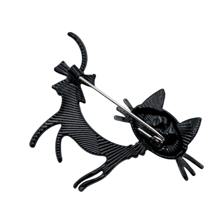 Brosa Pisica SHEEBA cu Inimioare, Negru/ Rosu, 6 cm [1]