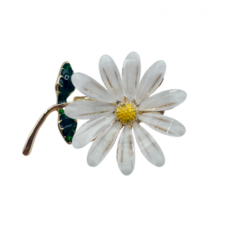 Brosa Floare MARGARET, Auriu, 4.5cm [1]