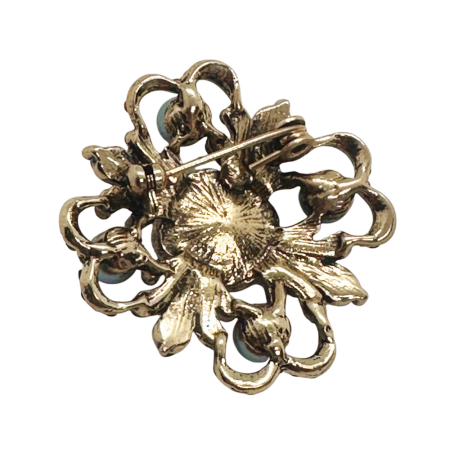 Brosa vintage cu perle și cristale negre CLARICE [1]