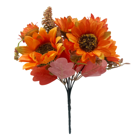Buchet decorativ de toamna AUTUMN BLOOM - cu flori portocalii [2]