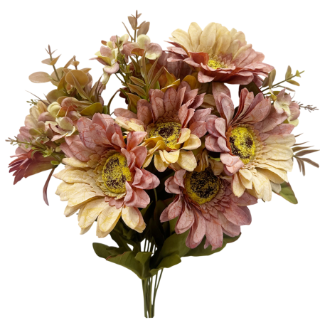 Flori Artificiale - Buchet Flori artificiale DAHLIA - lux vintage - roz crem