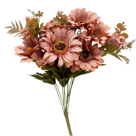 Flori Artificiale - Buchet Flori artificiale DAHLIA - lux vintage - roz piersica