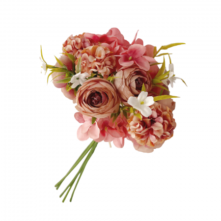 Flori Artificiale - Bujori roz artificiali DESTINY, 35cm