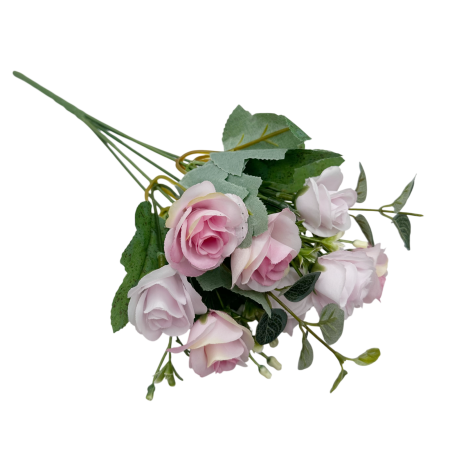 Buchet flori artificiale roz - trandafiri eleganti [1]