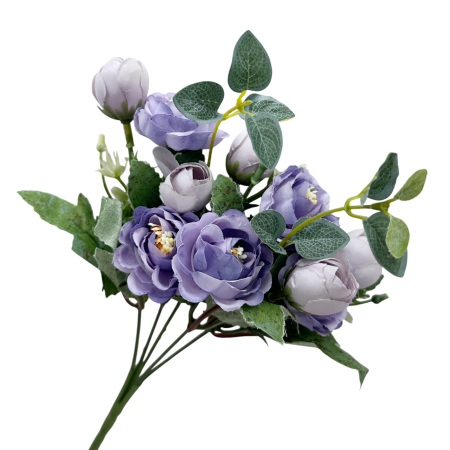 CASA & DECOR - Buchet flori artificiale lila - Bujori