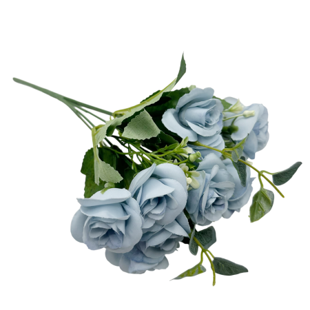 Flori albastre - Trandafiri artificiali decorativi pentru casă și birou [1]