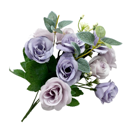 CASA & DECOR - Buchet flori artificiale lila - Trandafiri