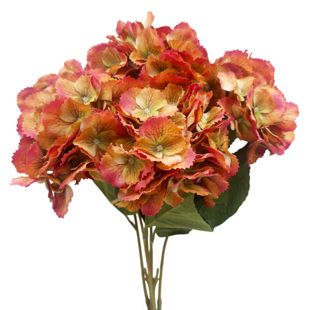 De Sezon - Buchet hortensii artificiale CORAL GARDEN 45 cm