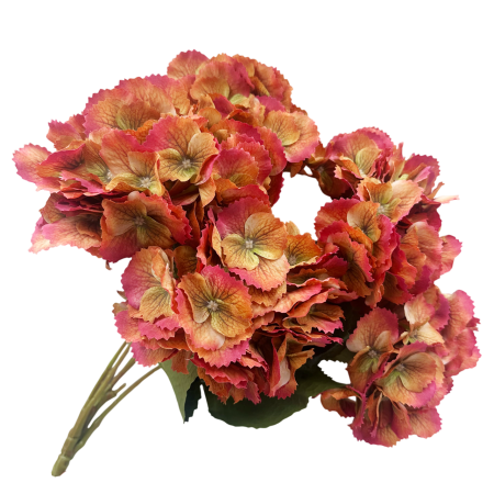 Buchet hortensii artificiale CORAL GARDEN 45 cm [2]