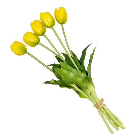 Buchet Lalele Artificiale Galbene BEAUTY [1]