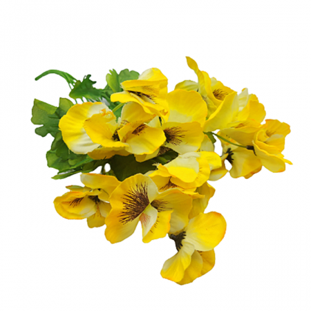 Panselute artificiale FERYA, Galben, 30cm [1]