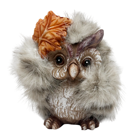 Statuete - Bufnita decorativa AUTUMN, 5x8 cm