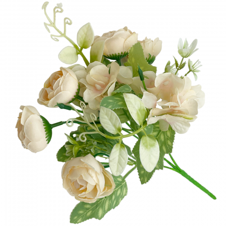 Flori Artificiale - Bujori galbeni artificiali LIMA, 30cm