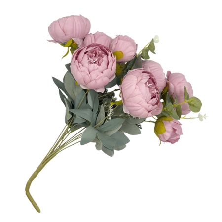 Flori Artificiale - Bujori roz artificiali CHANTAL, 45cm