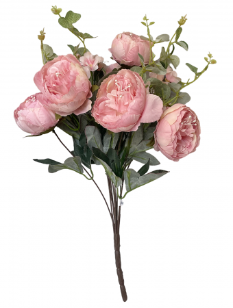 Bujori artificiali DARCY, Roz, 45cm [1]