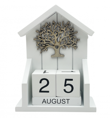 Obiecte Decorative - Calendar perpetuu de birou TREE OF LIFE, 12x16cm