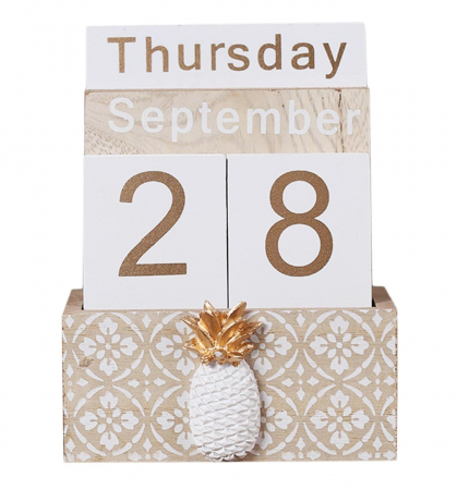 Obiecte Decorative - Calendar perpetuu de birou TEXAS, 11x14cm