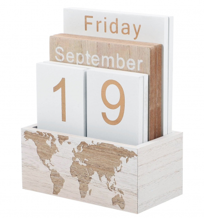 Calendar perpetuu de birou TRAVELER, 11x14cm