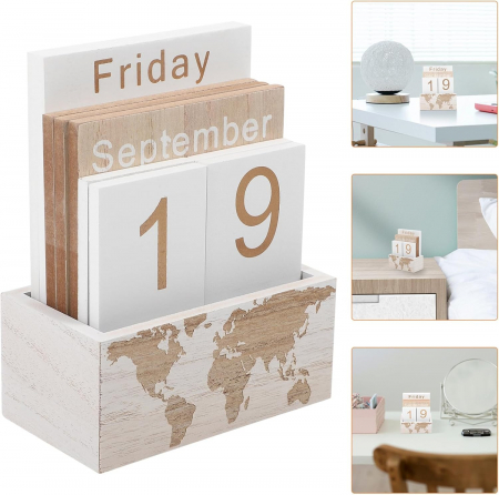 Calendar perpetuu de birou TRAVELER, 11x14cm [5]