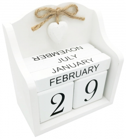 Calendar perpetuu de birou ANTIQUE, Alb, 14x15cm [2]