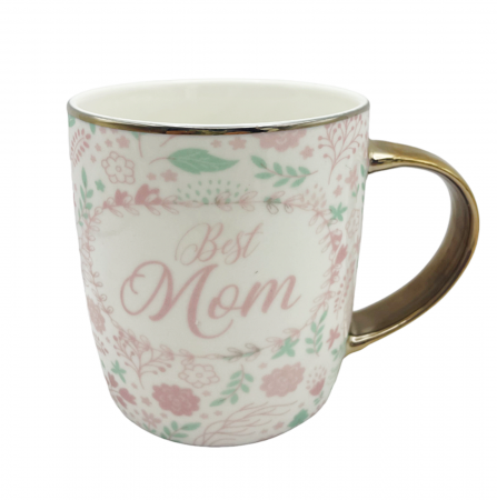 SERVIREA MESEI - Cana cu floricele BEST MOM, 350ml