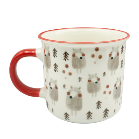 CANI & CESTI CRACIUN - Cană ceramică de Crăciun FOREST