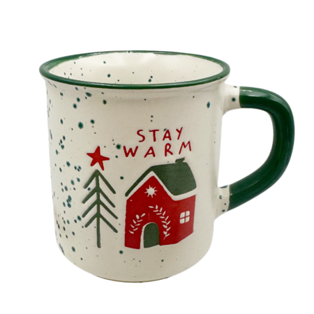 CANI & CESTI CRACIUN - Cană ceramică de Crăciun STAY WARM