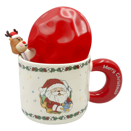 Cana Craciun cu capac rosu SEASON - Model Mos Craciun [1]