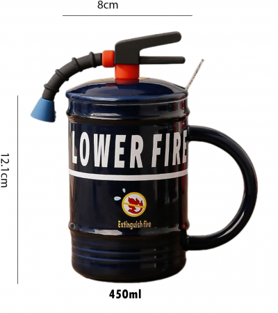 Cana cu capac EXTINGUISH FIRE, Verde, 450ml [2]