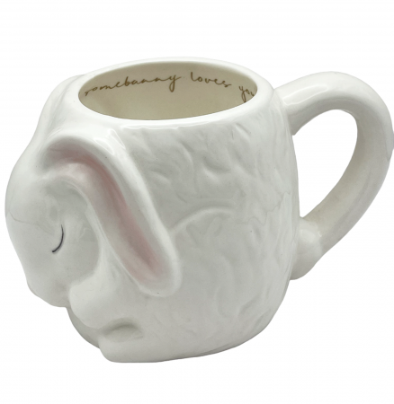 Cani Ceramica - Cana cu iepure 3D, SOMEBUNNY LOVES YOU