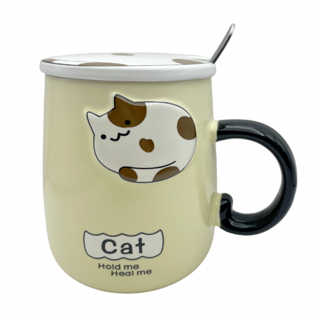 Cana cu capac, Pisica 3D Murphy, 350ml [1]