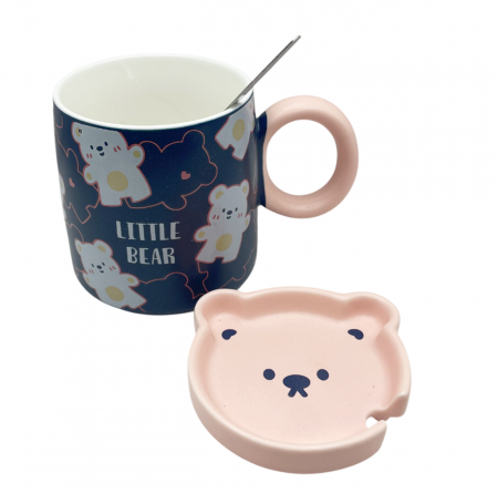 Cana cu ursuleti TEDDY BEAR, Bleumarin, 380ml [2]