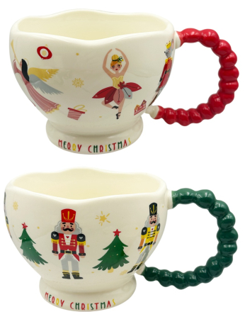 CANI & CESTI CRACIUN - Set 2 Căni Crăciun Balerina & Spărgătorul de Nuci MAGIC