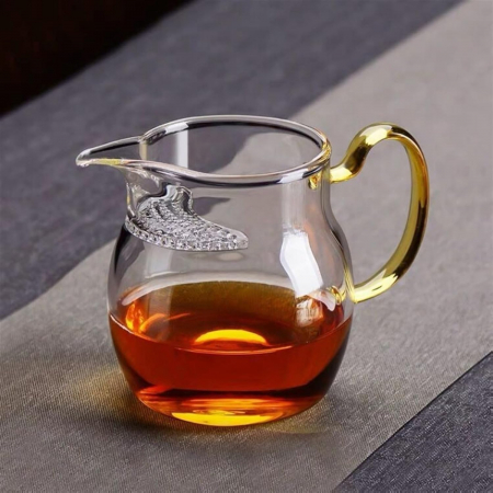 Servire Ceai & Cafea - Cana din sticla borosilicata cu sita AROMA