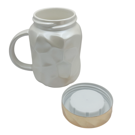 Cana de voiaj BEAUTY, 400 ml, Capac etans cu oglinda [2]