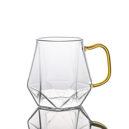 Cana de sticla borosilicata DIAMOND, 350ml [3]