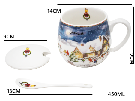 Cana din Portelan cu Capac SEASON [2]