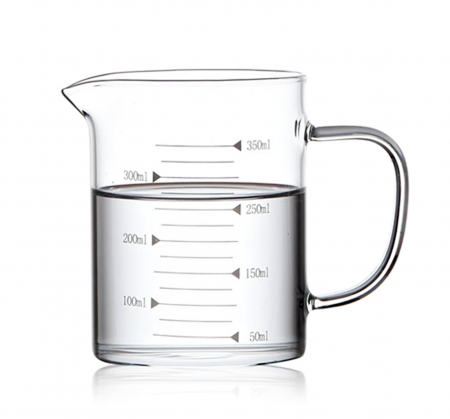 Pahare si Accesorii Bar - Cana gradata din sticla borosilicata MAJA, 350ml