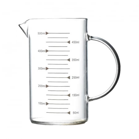 Depozitare Alimente & Condimente - Cana gradata din sticla borosilicata MAJA, 500ml