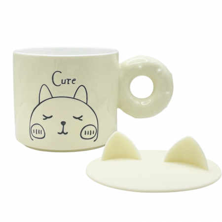 Cana Pisica BELLE - CUTE cu capac, 400ml [1]