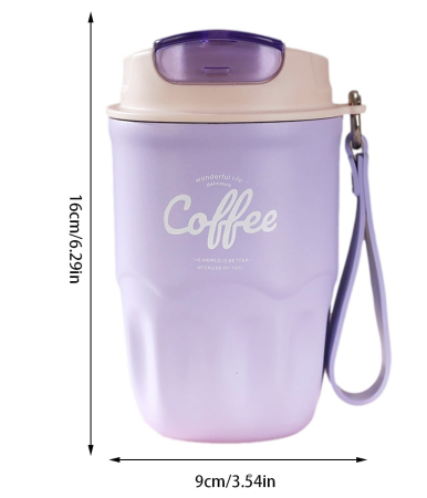 Cana termos mov din inox 360ml, cu afisaj de temperatura [5]