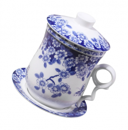 Cana portelan cu infuzor si capac BLOSSOM, 320ml [4]