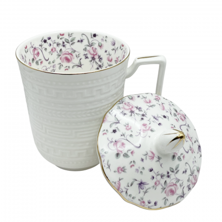 Cana portelan cu infuzor si capac ADELE, 350ml [2]